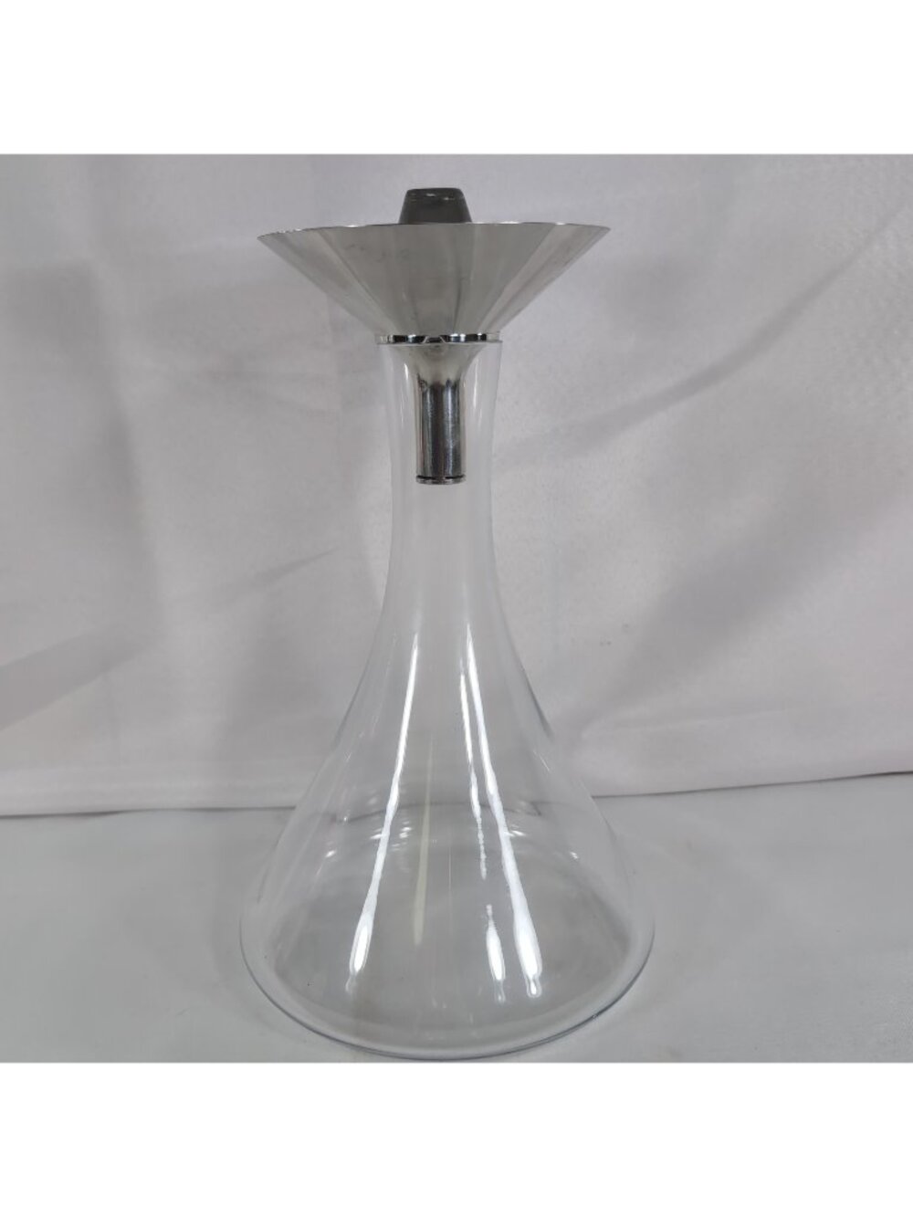 Royal Selangor Pewter Decanter Wine Decanting Funnel Glass Aerating 13" RARE